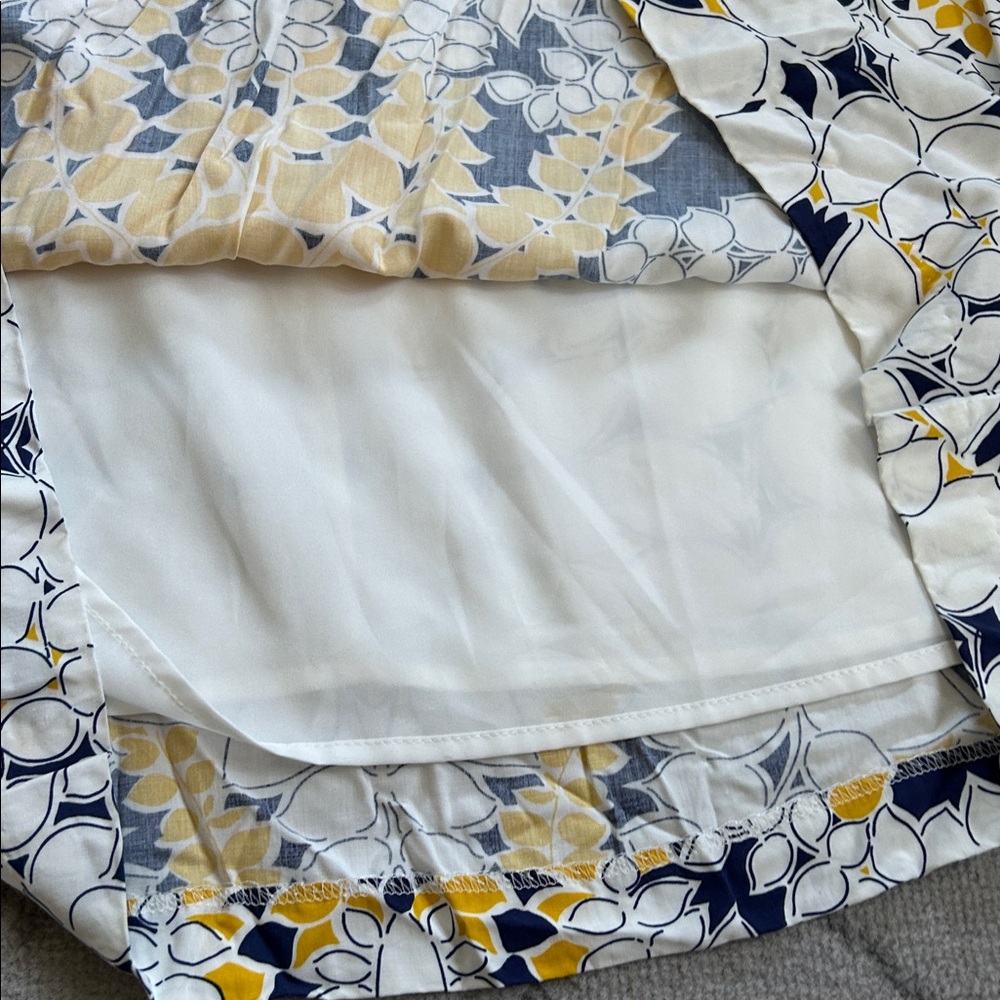 GAP Yellow and Blue Floral Lined Maxi Dress RN 54023 - Picture 8 of 12